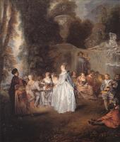 Watteau, Jean-Antoine - oil painting